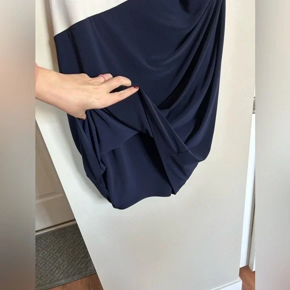 LAUREN Ralph Lauren blue & white Jersey Shift Dress - Picture 6 of 7